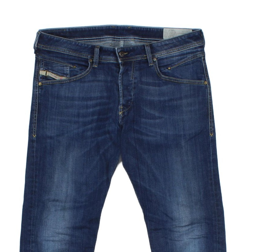Mens Belther Jeans Slim Tapered Denim