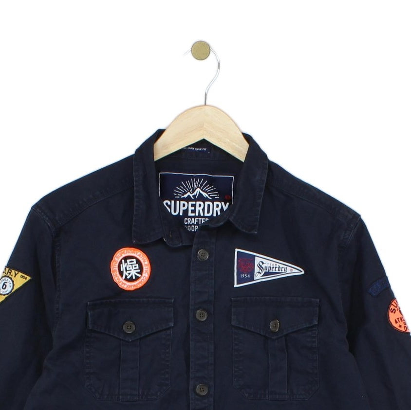Mens Military Shirt Outdoor Patches