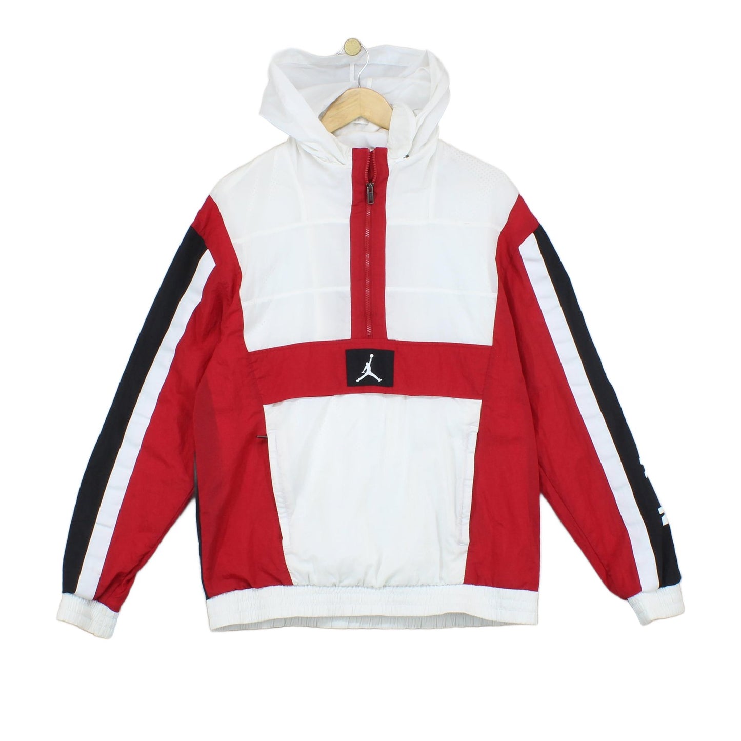 Mens Windbreaker Jacket 1/4 Zip Logo Basketball