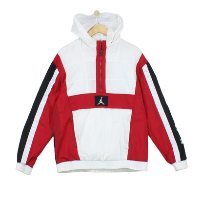 Mens Windbreaker Jacket 1/4 Zip Logo Basketball