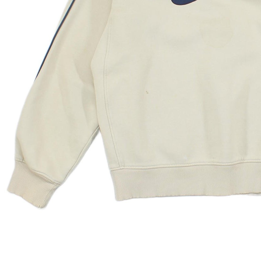 Mens Spell Out Sweatshirt Swoosh Crew Neck