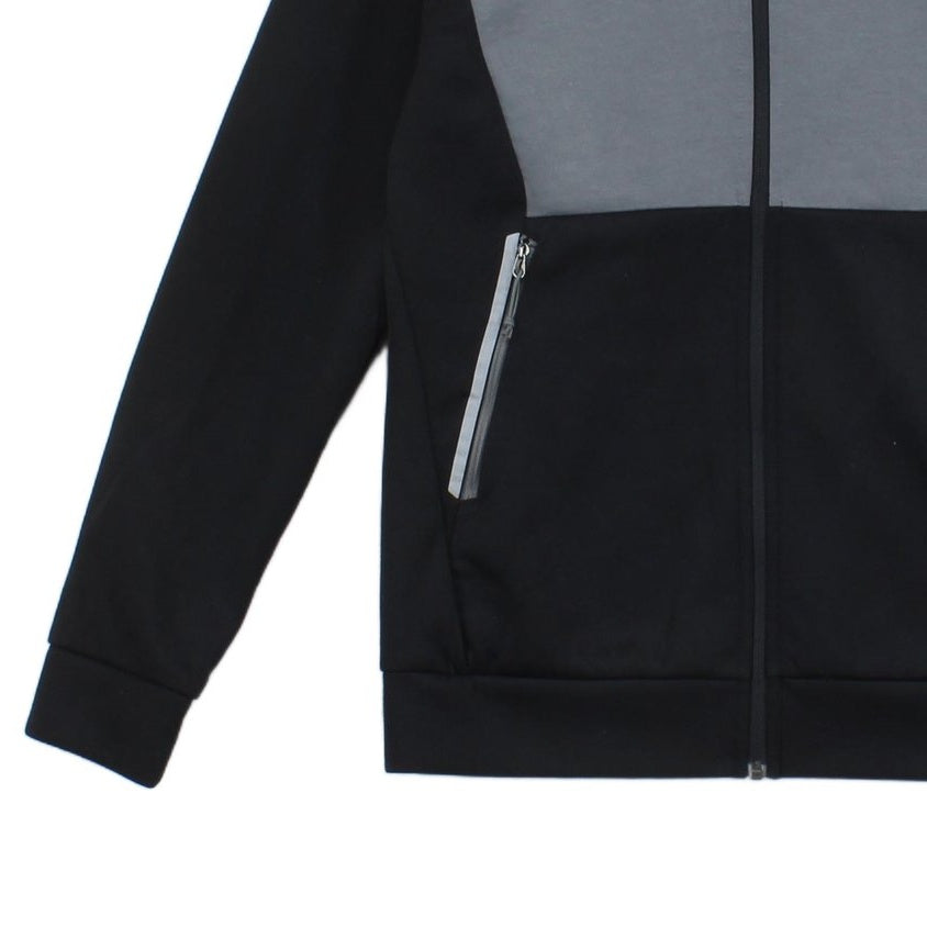 Mens Fleece Hoodie Full Zip Two Tone Outdoor