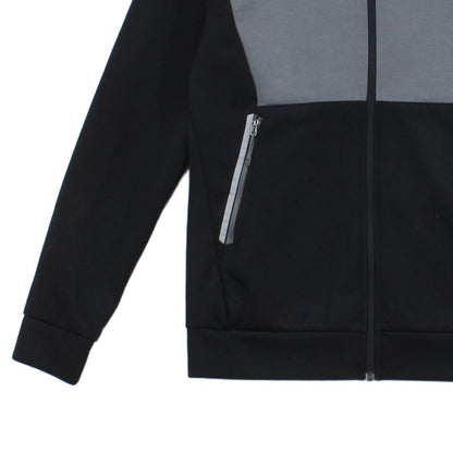 Mens Fleece Hoodie Full Zip Two Tone Outdoor