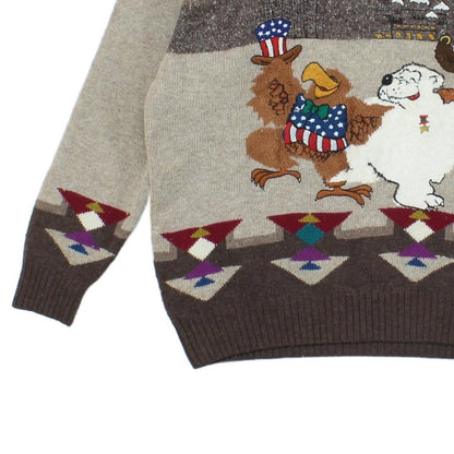 Mens Jumper Made In Italy Pattern Knit Wool