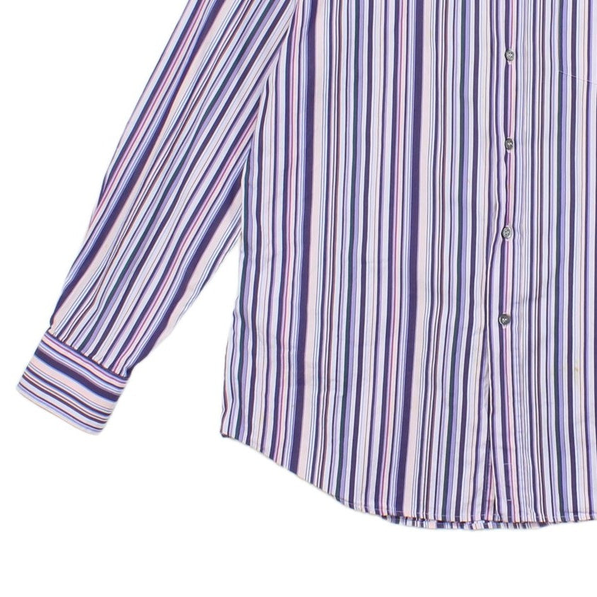 Mens Striped Shirt Made In Italy Long Sleeve Cotton
