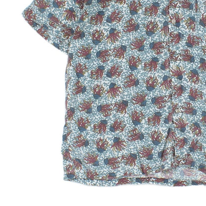 Mens Abstract Shirt Short Sleeve Short