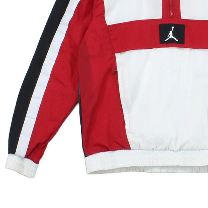 Mens Windbreaker Jacket 1/4 Zip Logo Basketball