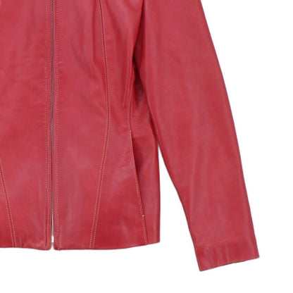 Womens Leather Jacket Full Zip