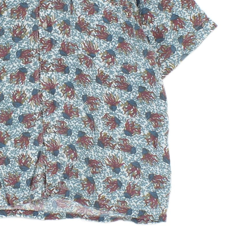 Mens Abstract Shirt Short Sleeve Short