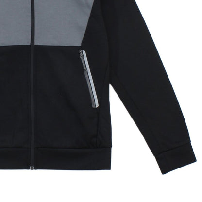 Mens Fleece Hoodie Full Zip Two Tone Outdoor