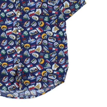 Mens Shirt Slim Fit Short Sleeve Patterned