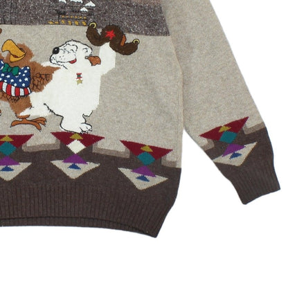 Mens Jumper Made In Italy Pattern Knit Wool