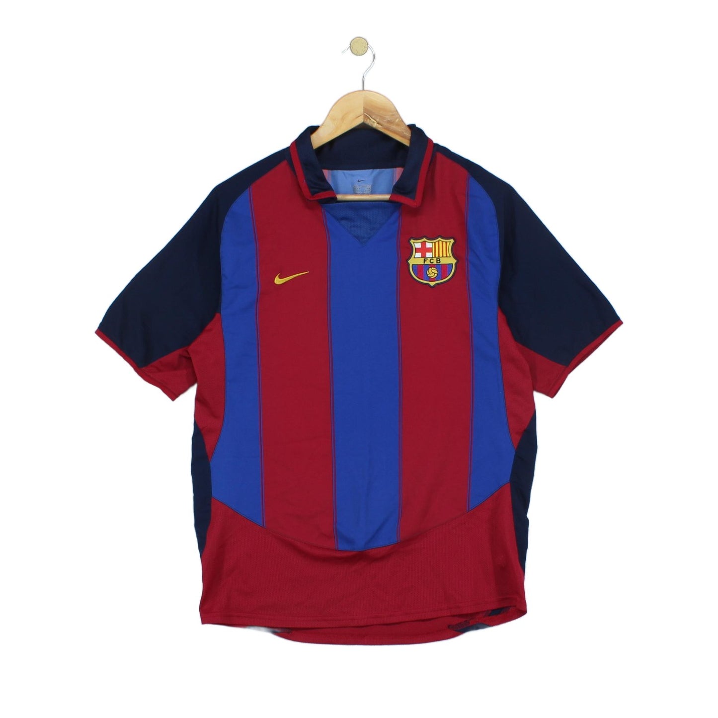 Mens Barcelona 2003-04 Football Shirt Home Jersey