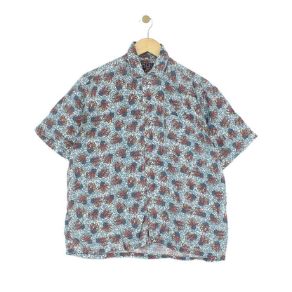 Mens Abstract Shirt Short Sleeve Short