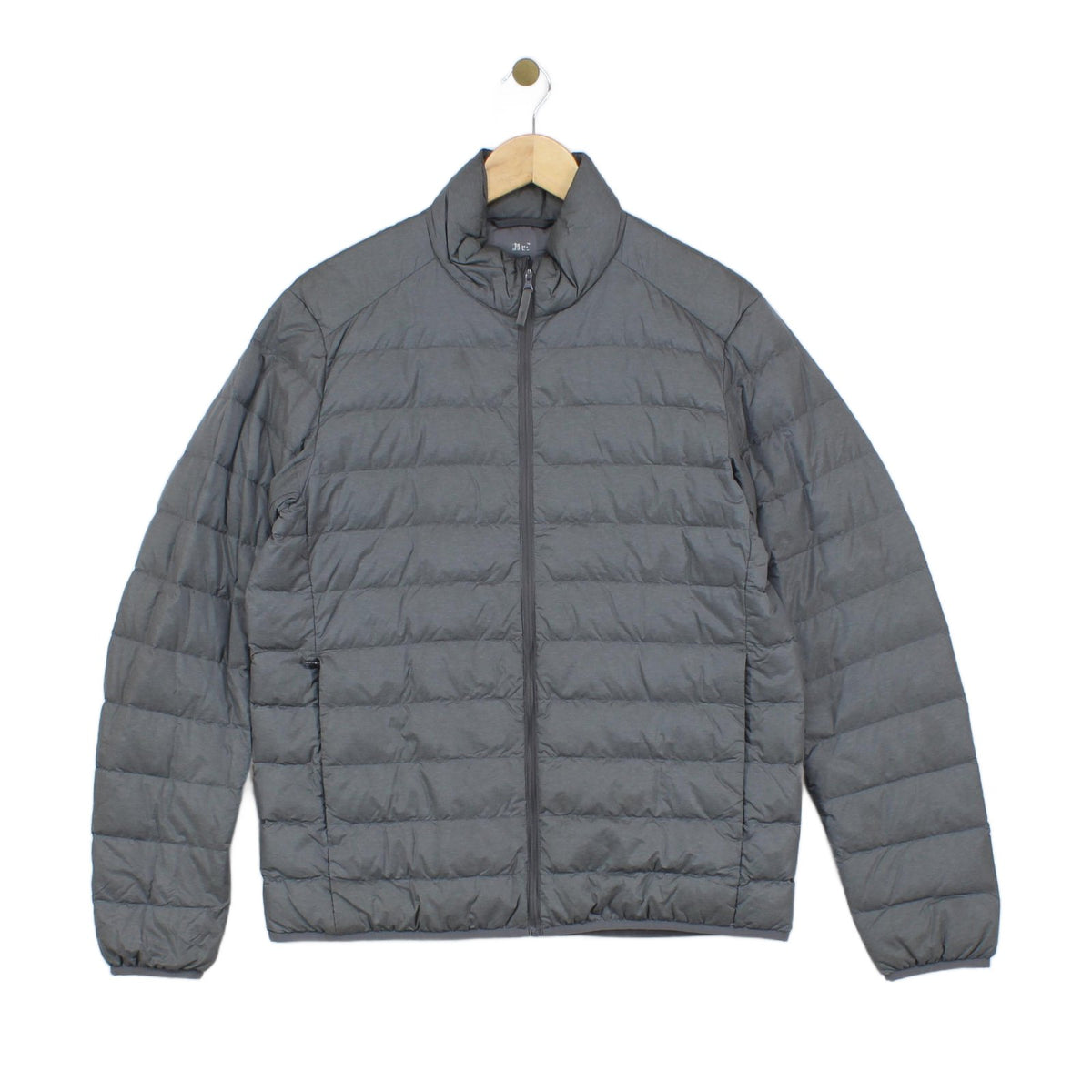 Mens Quilted Jacket Full Zip Padded Lightweight