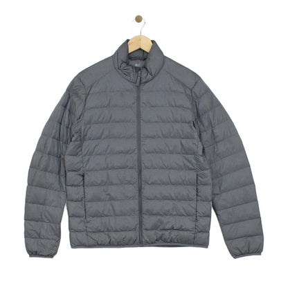 Mens Quilted Jacket Full Zip Padded Lightweight