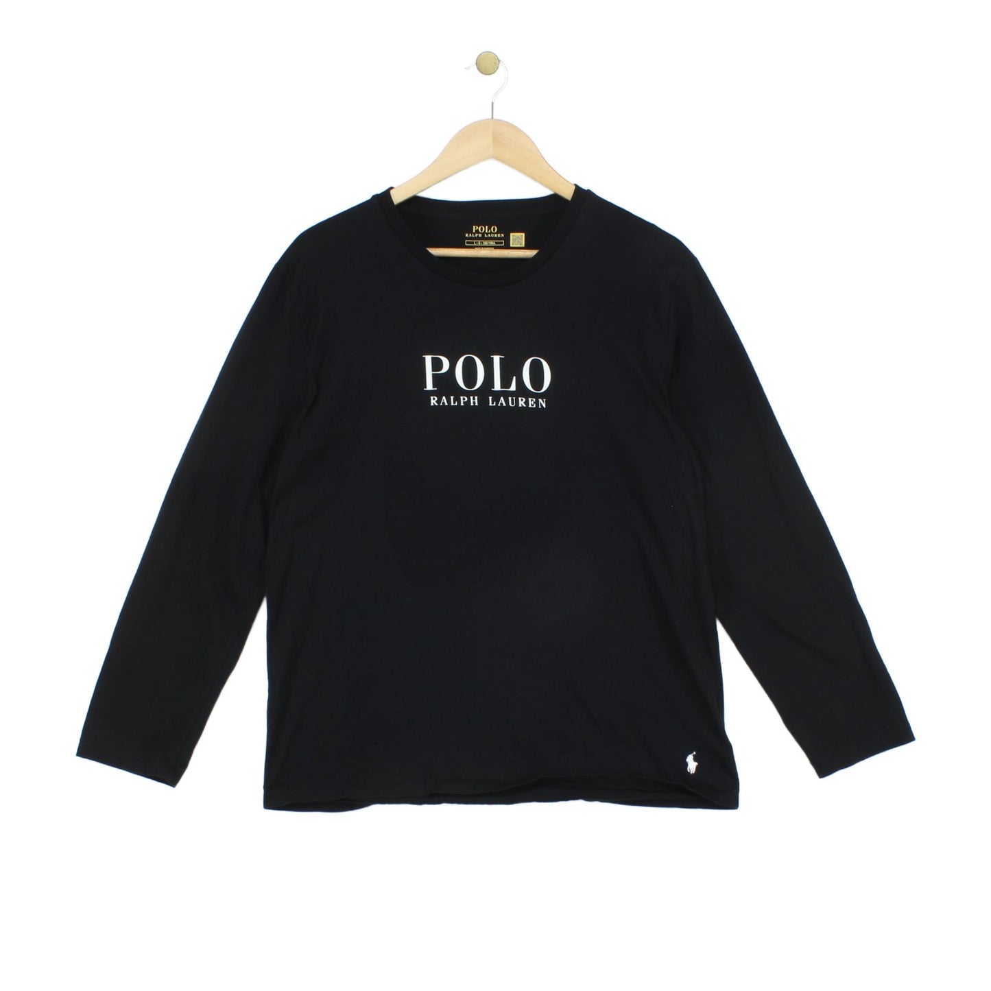 Mens T-Shirt Long Sleeve Crew Neck