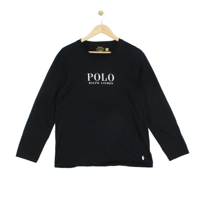 Mens T-Shirt Long Sleeve Crew Neck