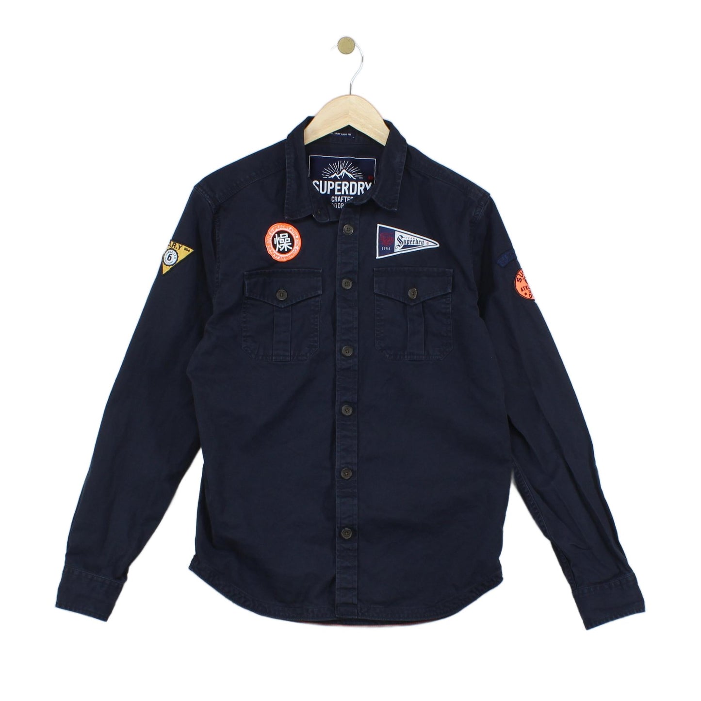 Mens Military Shirt Outdoor Patches