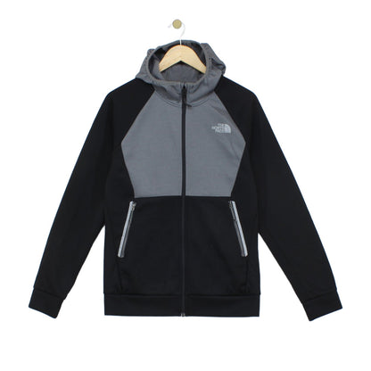 Mens Fleece Hoodie Full Zip Two Tone Outdoor