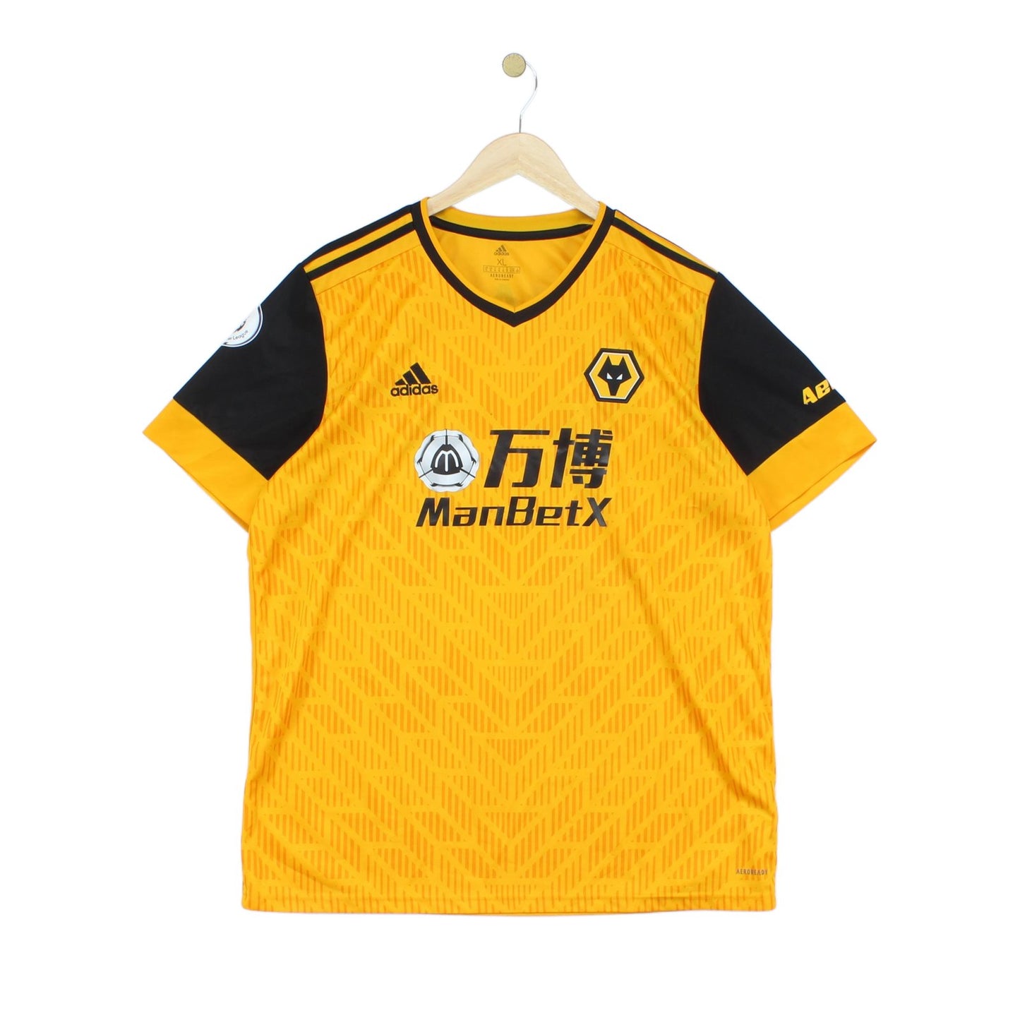 Mens Wolves 2020-21 Football Shirt Away Jersey #37 Adama