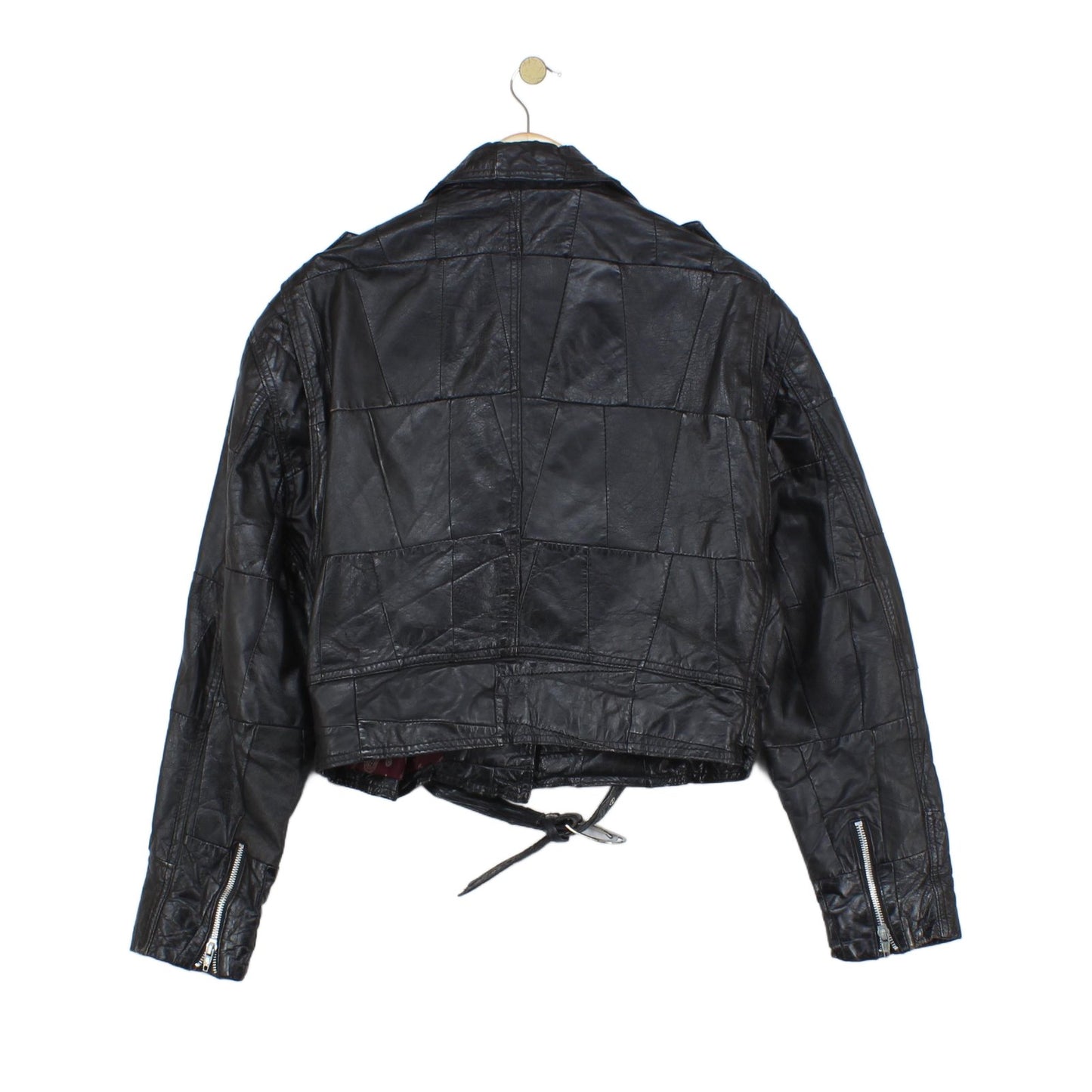 Womens Leather Jacket Biker Motorcycle