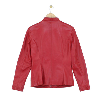 Womens Leather Jacket Full Zip