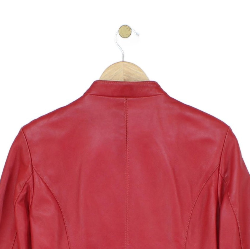 Womens Leather Jacket Full Zip