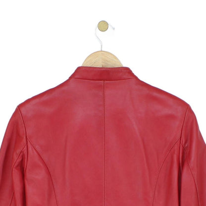 Womens Leather Jacket Full Zip
