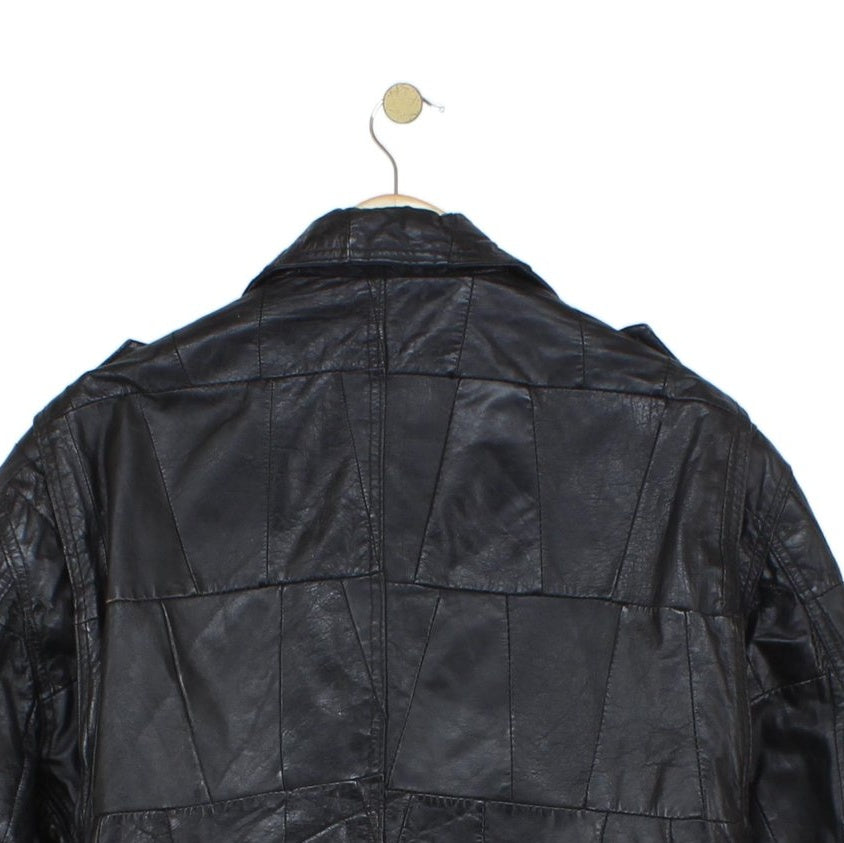 Womens Leather Jacket Biker Motorcycle
