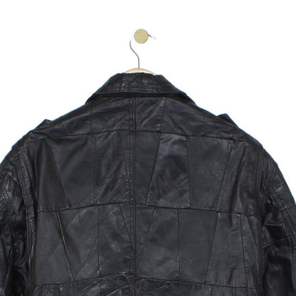 Womens Leather Jacket Biker Motorcycle