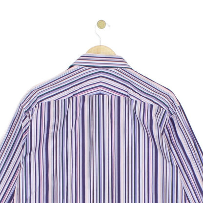 Mens Striped Shirt Made In Italy Long Sleeve Cotton