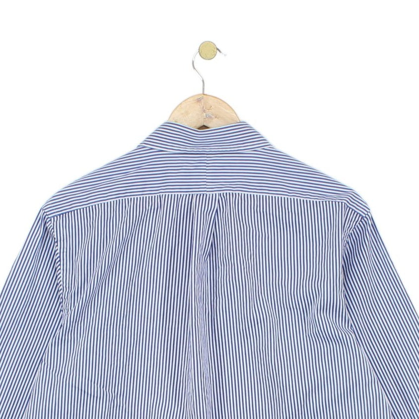 Mens Striped Shirt Classic Button Down