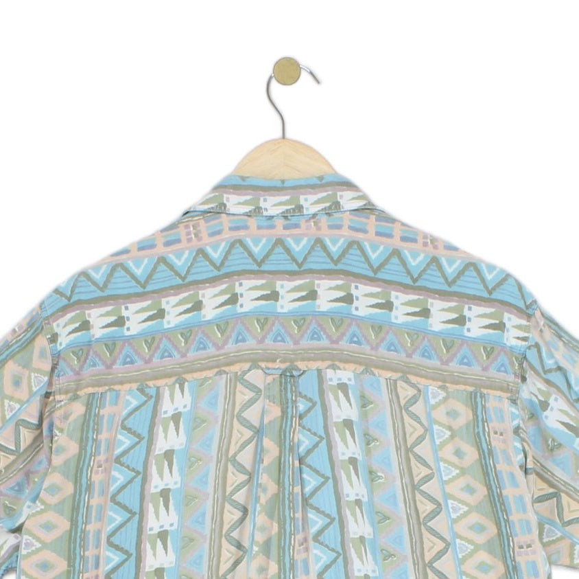Mens Viscose Patterned Shirt Short Sleeve