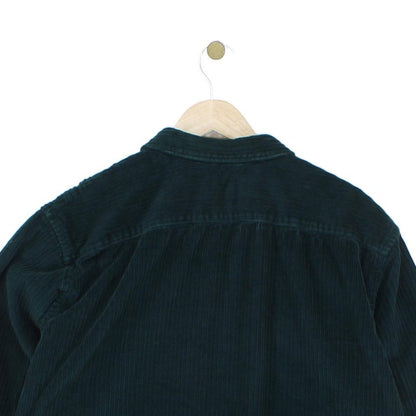 Mens Corduroy Shirt Relaxed Fit Button Up Long Sleeve