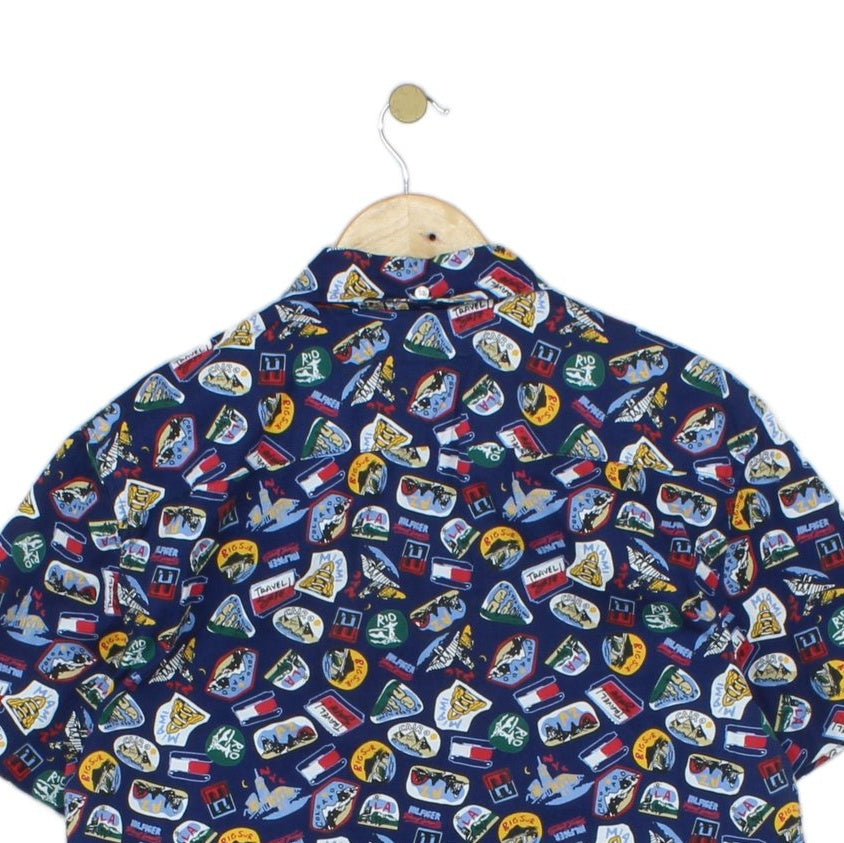 Mens Shirt Slim Fit Short Sleeve Patterned