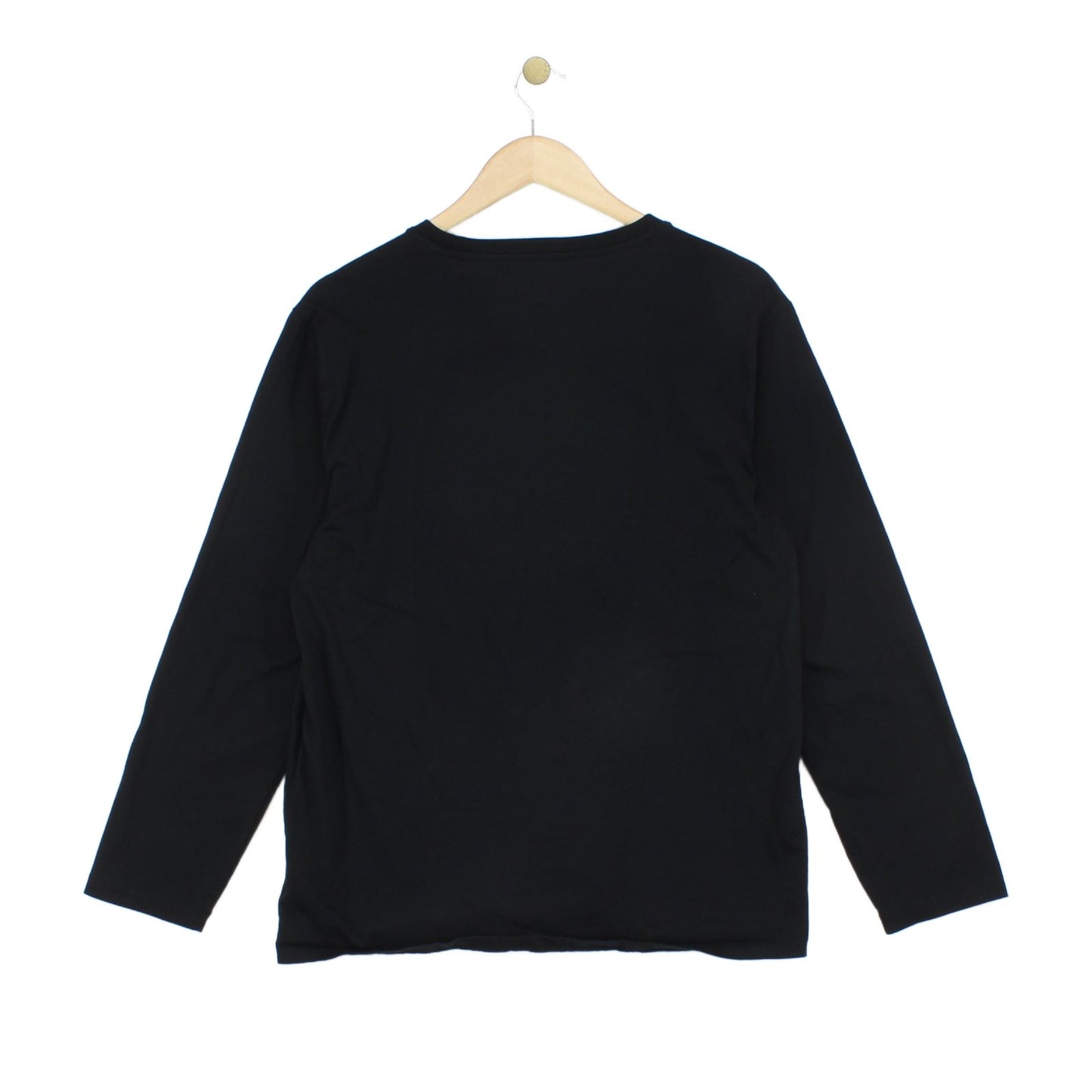 Mens T-Shirt Long Sleeve Crew Neck