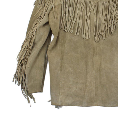 Mens Leather Fringe Jacket Western