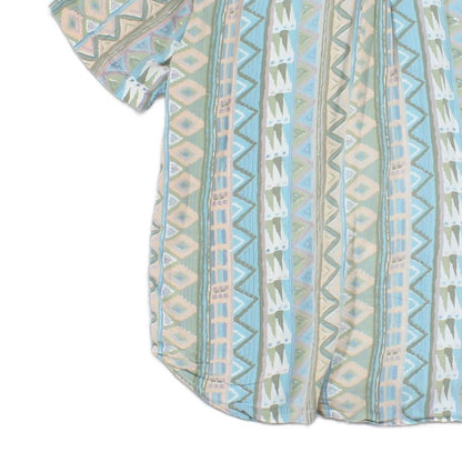 Mens Viscose Patterned Shirt Short Sleeve