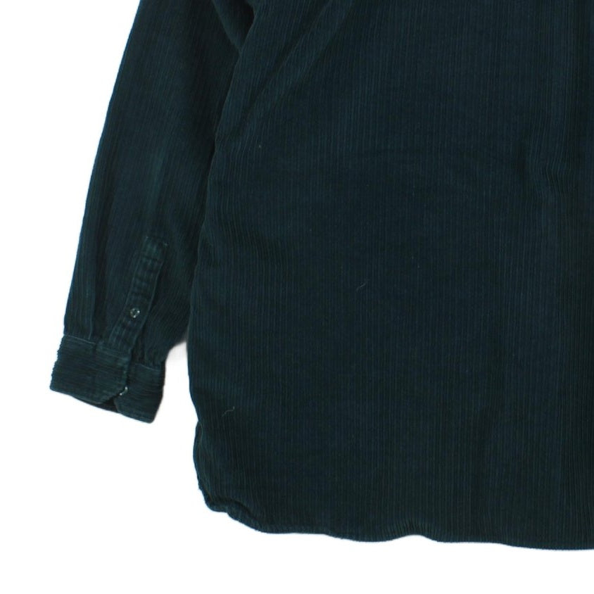 Mens Corduroy Shirt Relaxed Fit Button Up Long Sleeve