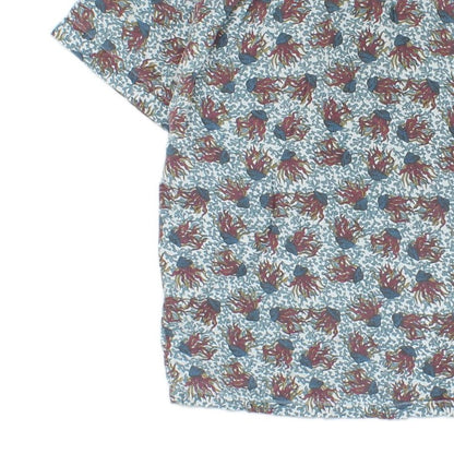 Mens Abstract Shirt Short Sleeve Short
