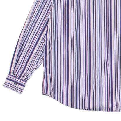 Mens Striped Shirt Made In Italy Long Sleeve Cotton