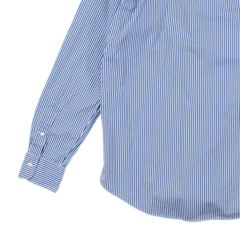 Mens Striped Shirt Custom Fit Button Up