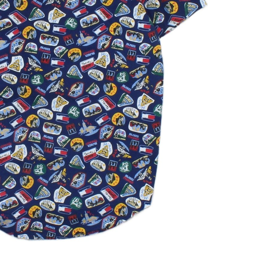 Mens Shirt Slim Fit Short Sleeve Patterned