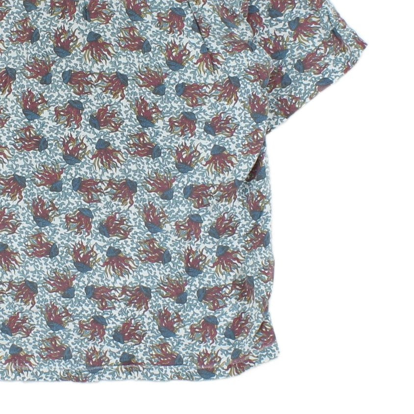 Mens Abstract Shirt Short Sleeve Short