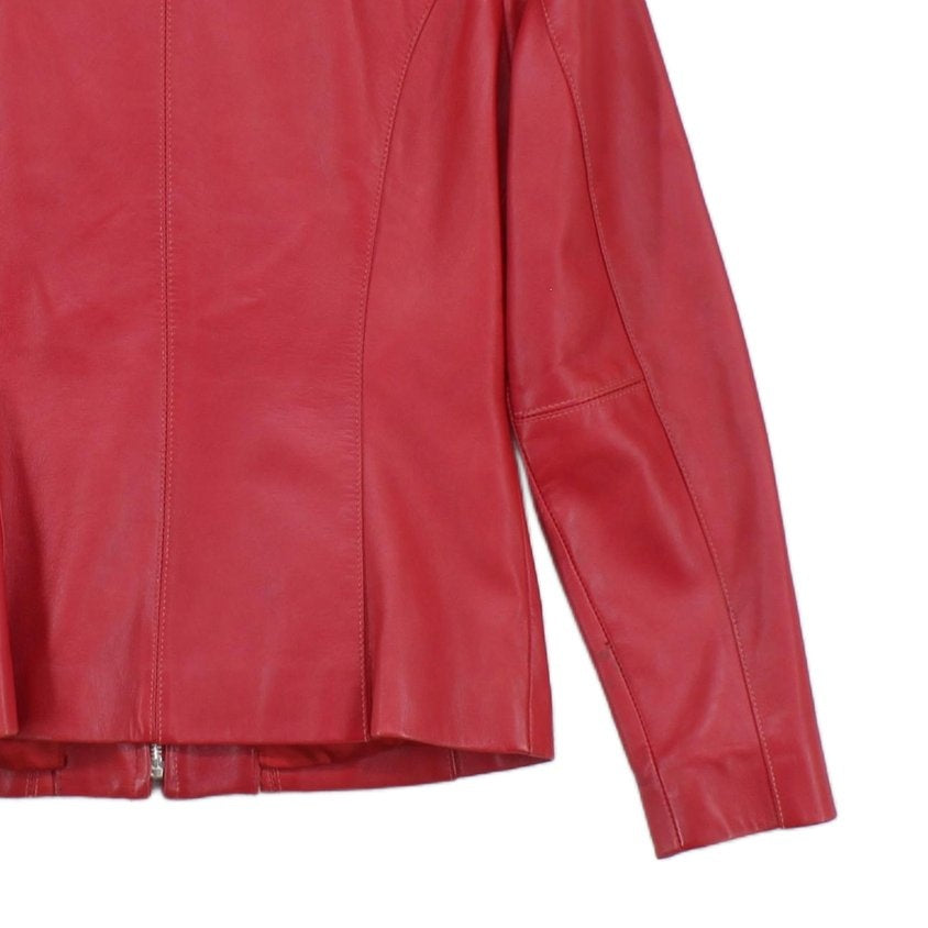 Womens Leather Jacket Full Zip