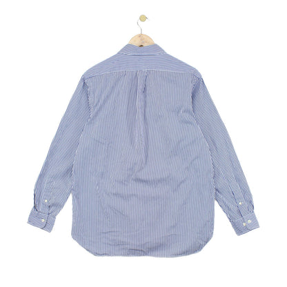 Mens Striped Shirt Classic Button Down