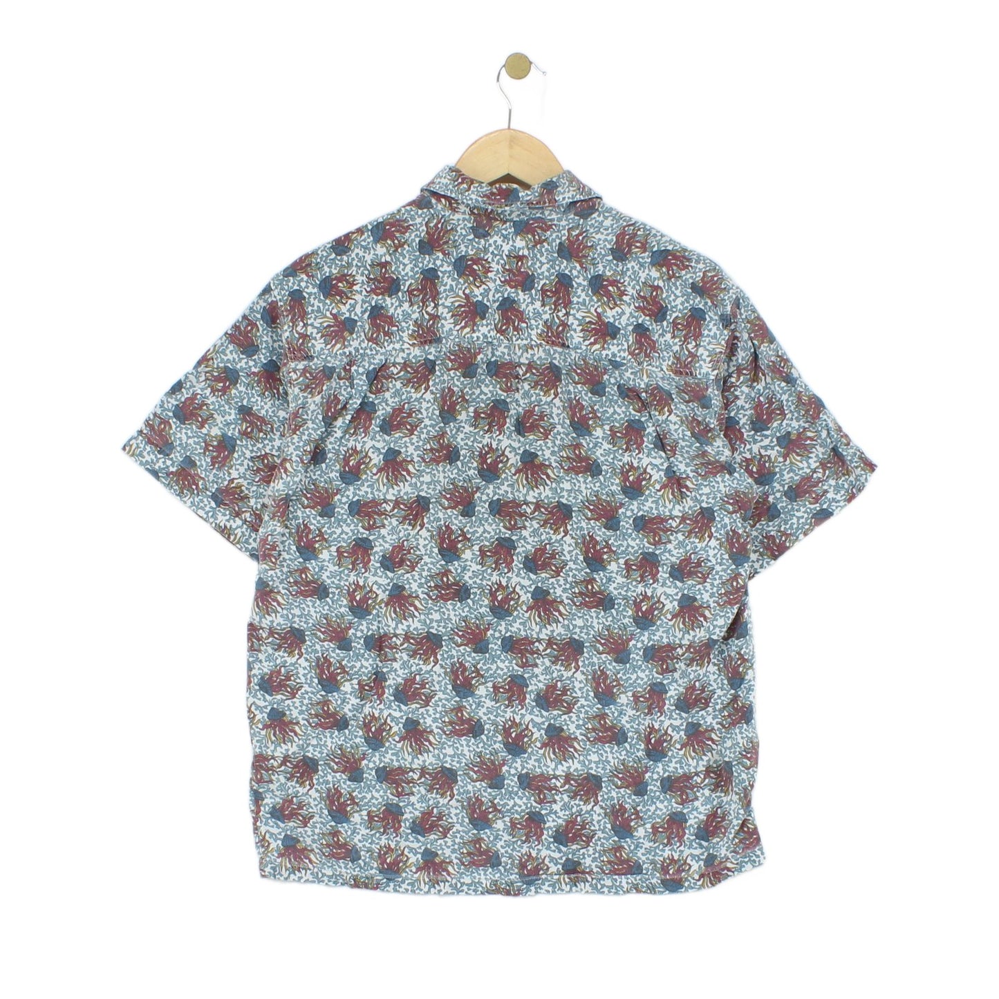 Mens Abstract Shirt Short Sleeve Short