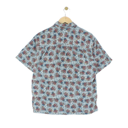 Mens Abstract Shirt Short Sleeve Short