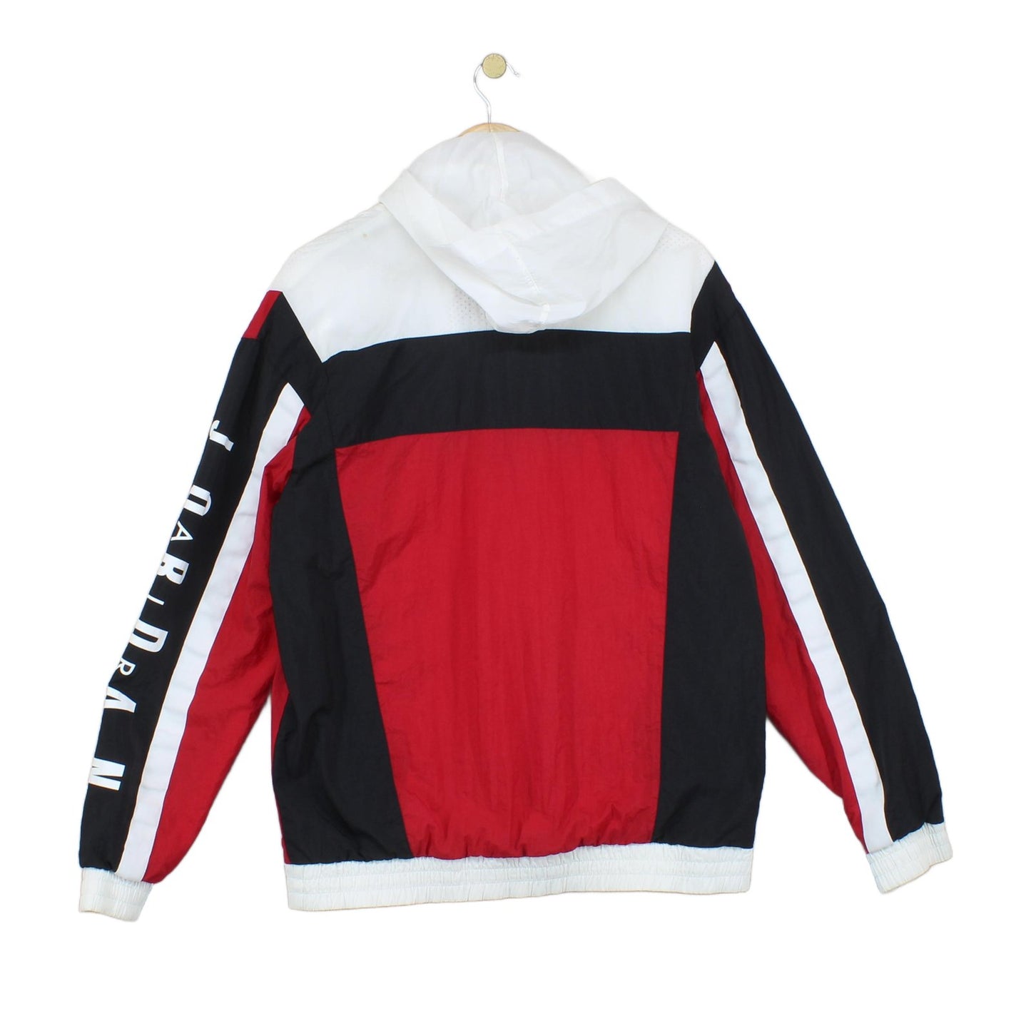 Mens Windbreaker Jacket 1/4 Zip Logo Basketball